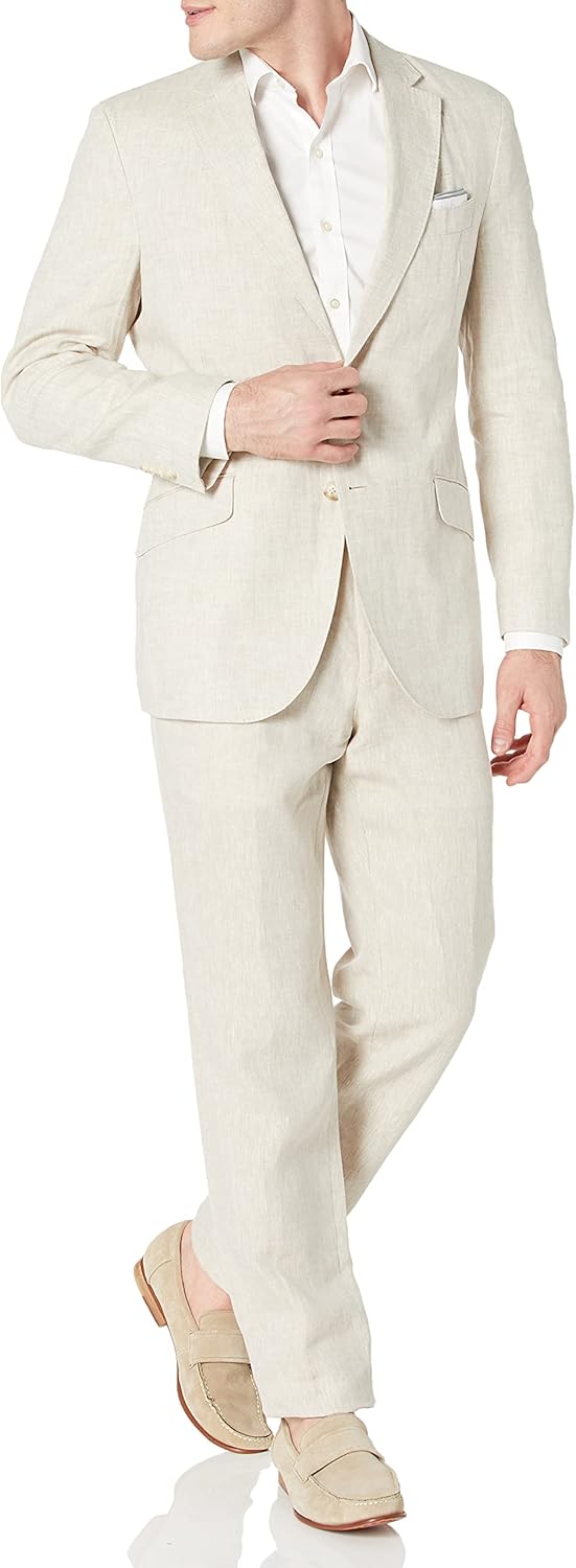 Men's  Inspired Movement Linen Suit wi Lining