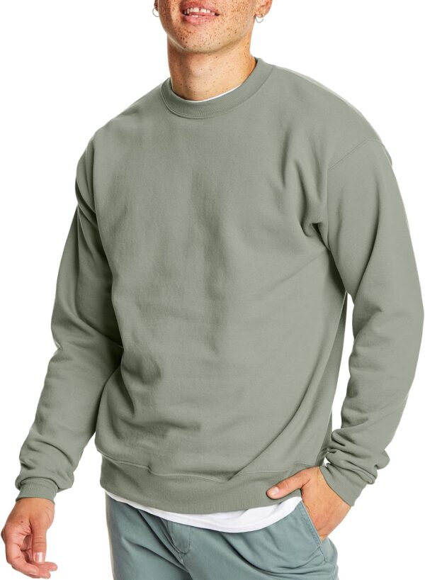 Men's  Fleece Sweatshirt, Cotton-blend Pullover, Crewneck Sweatshirt for Men, 1 Or 2 Pack Available