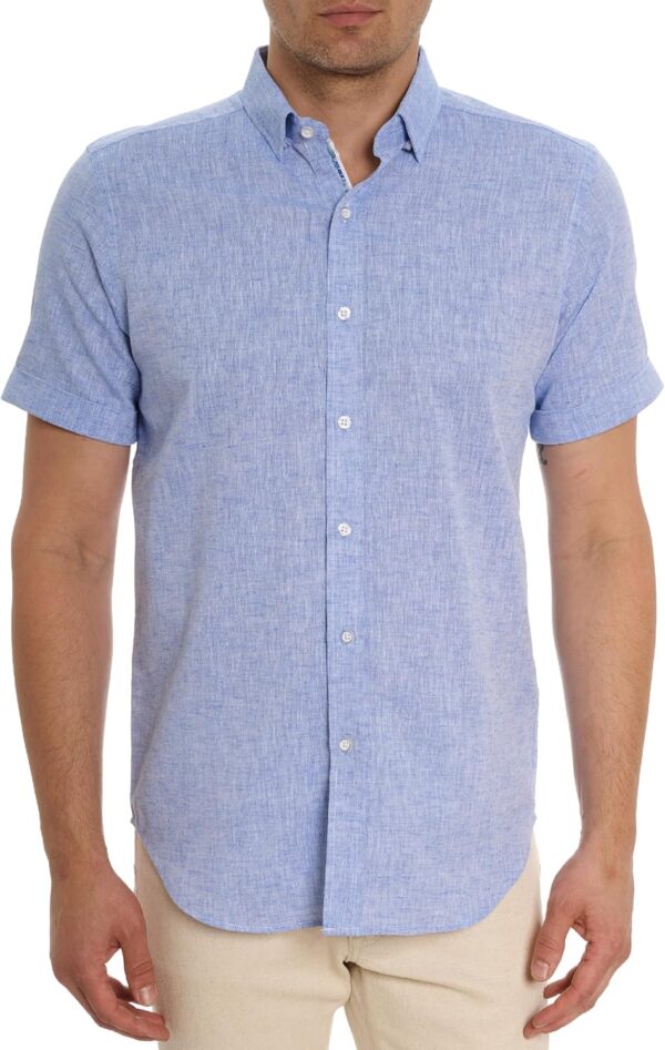 Men's  Short-Sleeve Button-Down Shirt