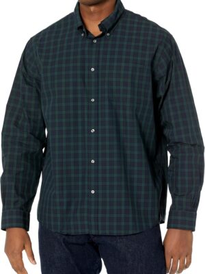 Men's  Long Sleeve Tartan Sport Shirt