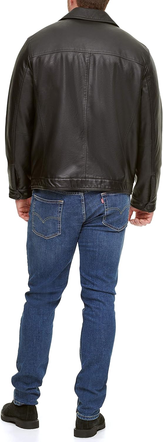 Men's Classic Faux Leather Jacket